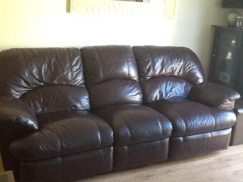Leather 3 & 2 Seater Recliner Sofas