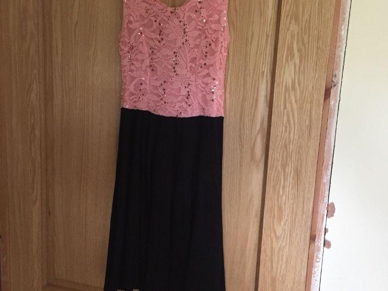 Size 8 Pink/black dress