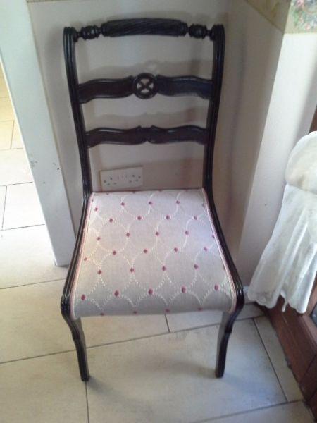 Set of four Brazilian dining room chairs