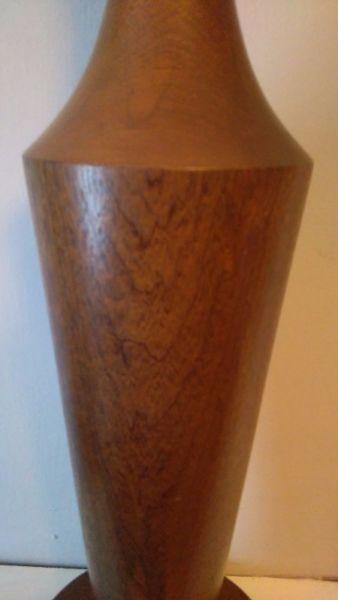 Retro Vintage 1970s Teak Wooden Table/Side Lamp