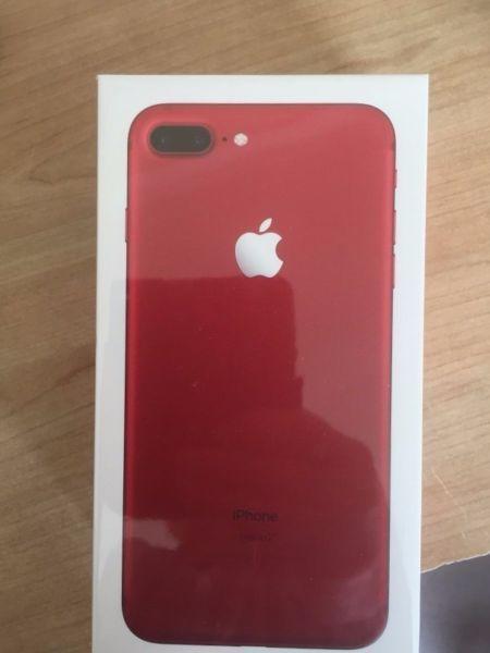 NEW Apple Rare PRODUCT RED limited iphone 7 plus 256GB