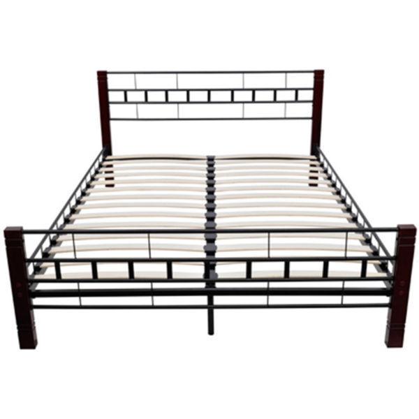 Bed Only Frame 180x200 cm 6FT Super King Wooden Leg(SKU60688)