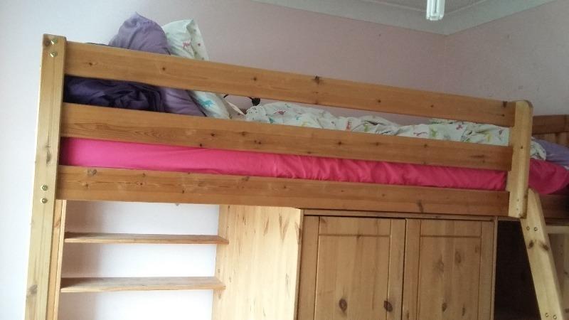 Wooden Highsleeper Bed