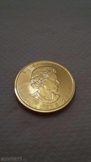 24 KARAT SOLID GOLD 50 DOLLAR CANADIAN COIN