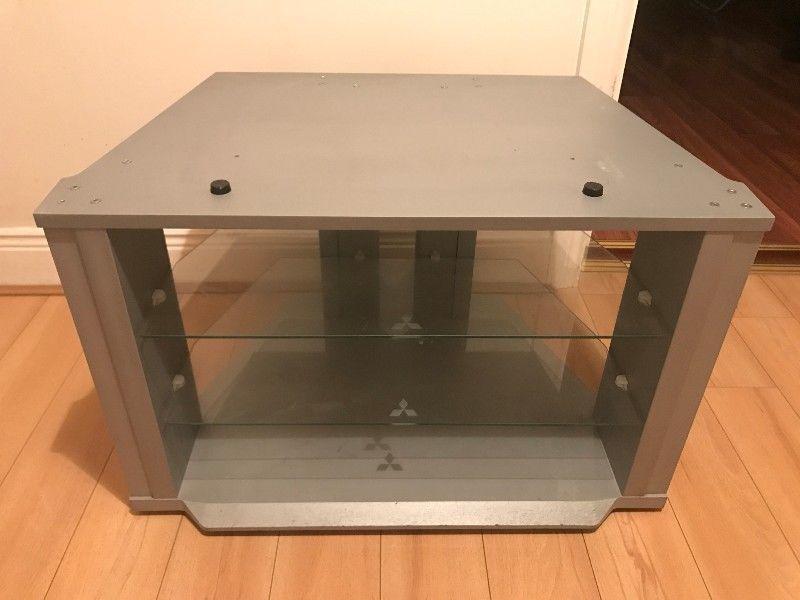 Tv Stand With Glasses Great Condition!!