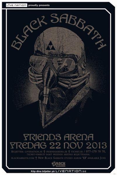 Black Sabbath - Stockholm 2013 - Rare Mini Print/Poster