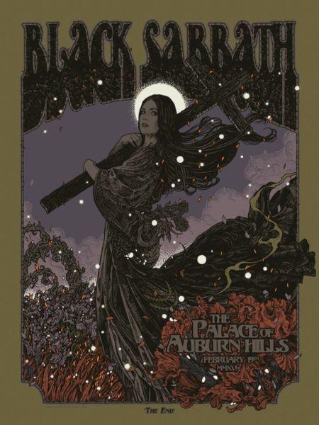 Black Sabbath - The Palace of Auburn Hills - February 2016 - Rare Mini Print/Poster