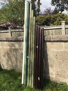Selection of wooden poles (x10)
