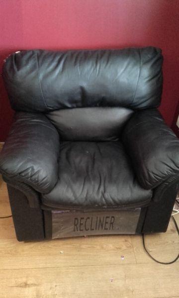 Black Recliner chair