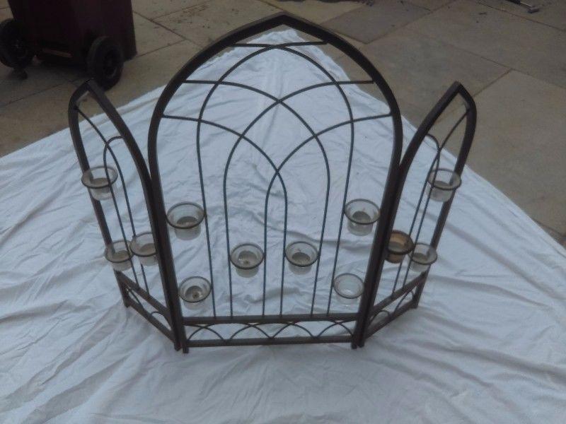 Decorative Fire Guard with candle holders