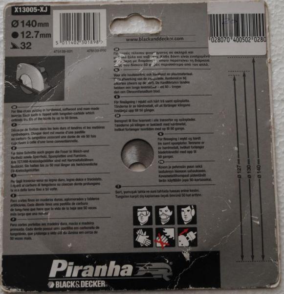 Piranha 140mm Circular Saw Blade X13005