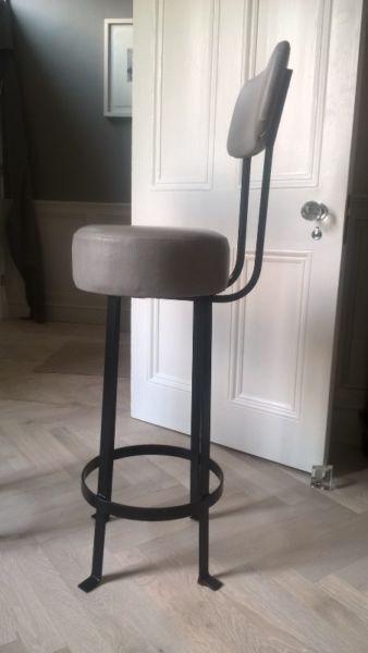 4 x Leather upholstered stools (€350 for 4 or €90 each