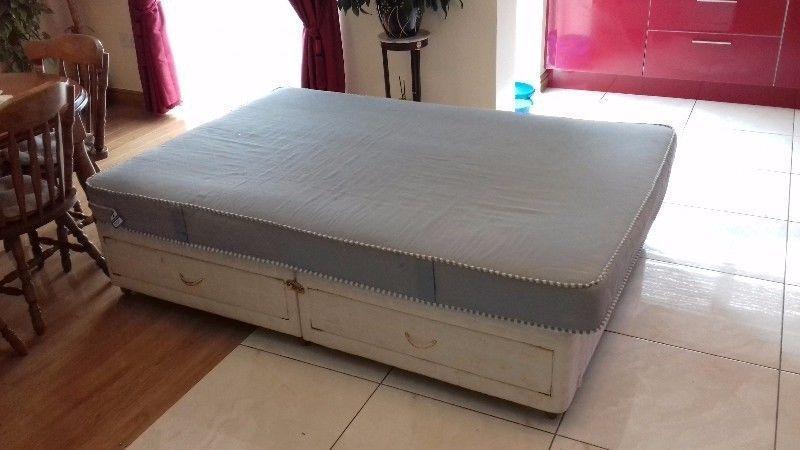 Two bed bases with mattress for sale