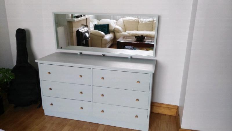 Retro Chest of drawers with large mirror