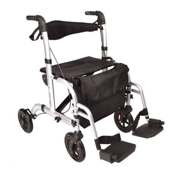 Hybrid rollator/ wheelchair