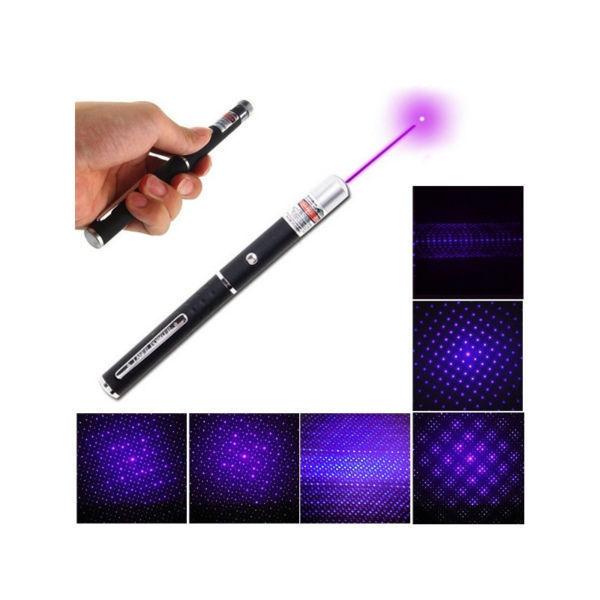 5mv 405nm purple light laser pointer pen with star cap head
