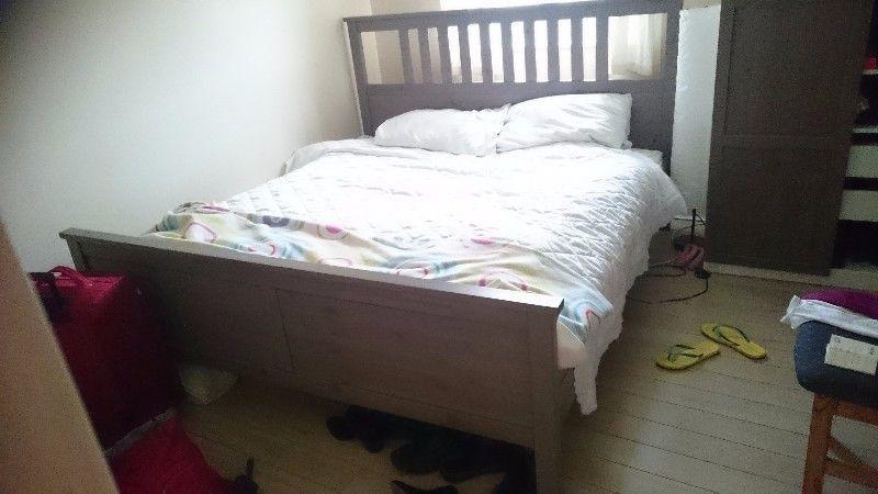 6ft4 Ikea wooden bed for sale ex cond. €90