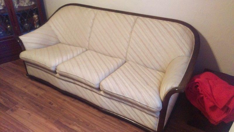 3 seater couch and armchair. €100