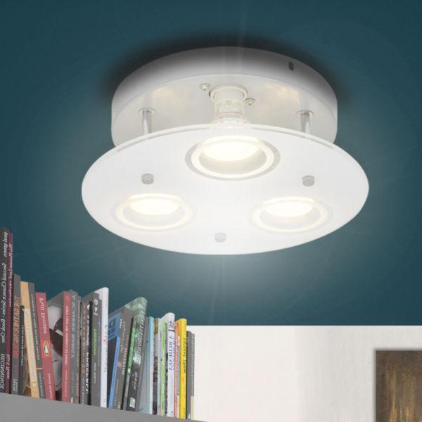 Ceiling Light Fixtures:Round LED Ceiling Lamp with 3 Bulbs(SKU242257)