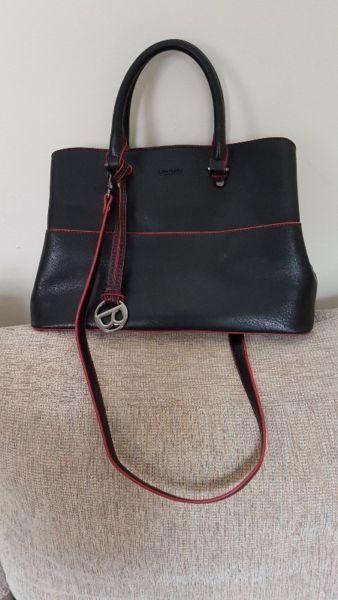 Binari handbag (black with red trim)