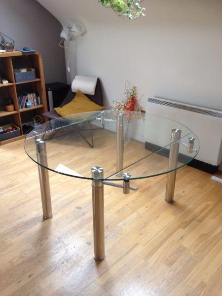 Extending Glass Table - Great Condition
