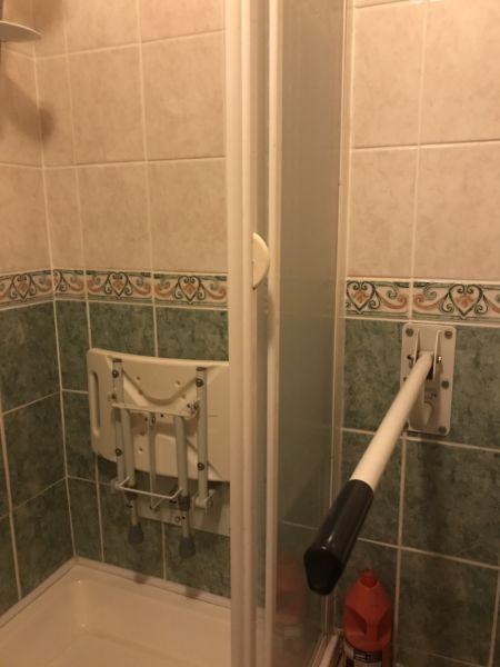 Bathroom Drop Down Safety Rail