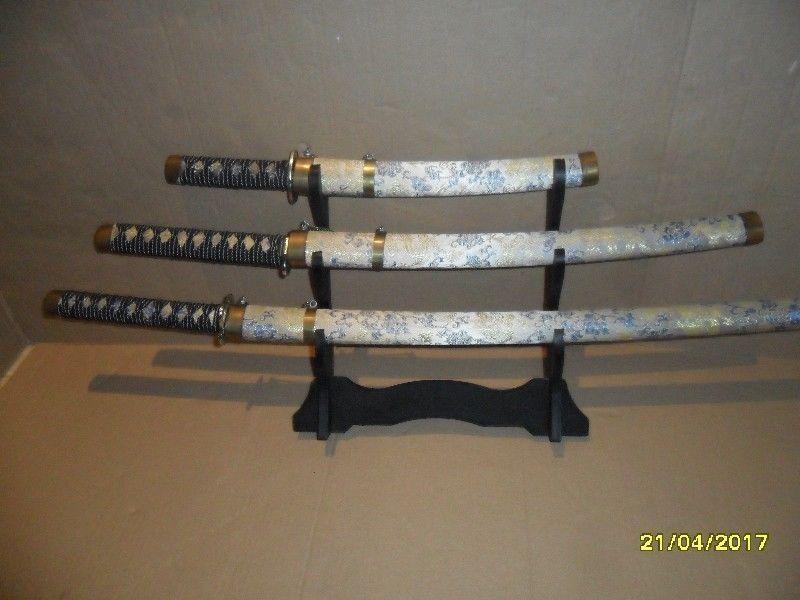 Decorative swords with stand