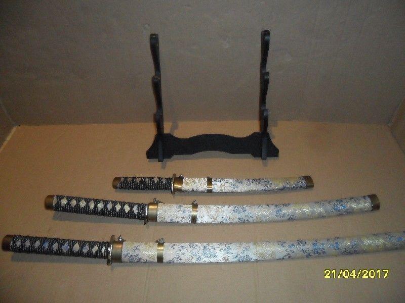 Decorative swords with stand