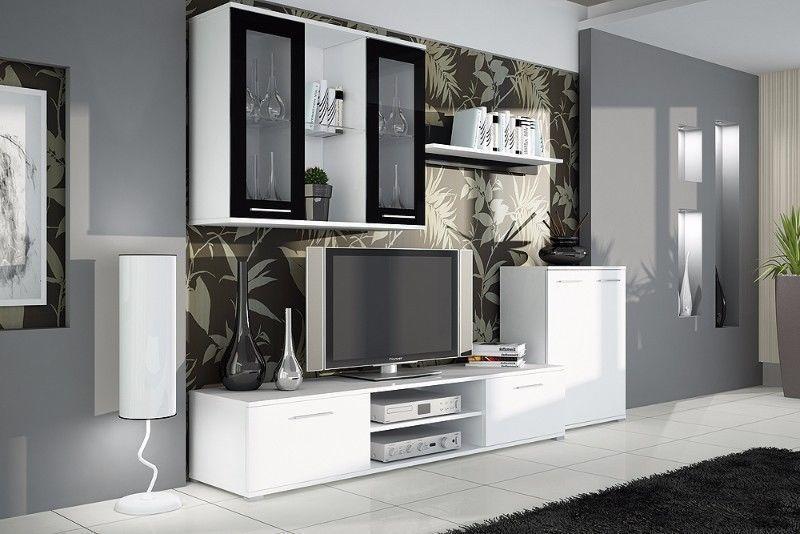 Bari 2 -an Unusual Display Cabinets/ White Wall Unit/ Free Delivery !!