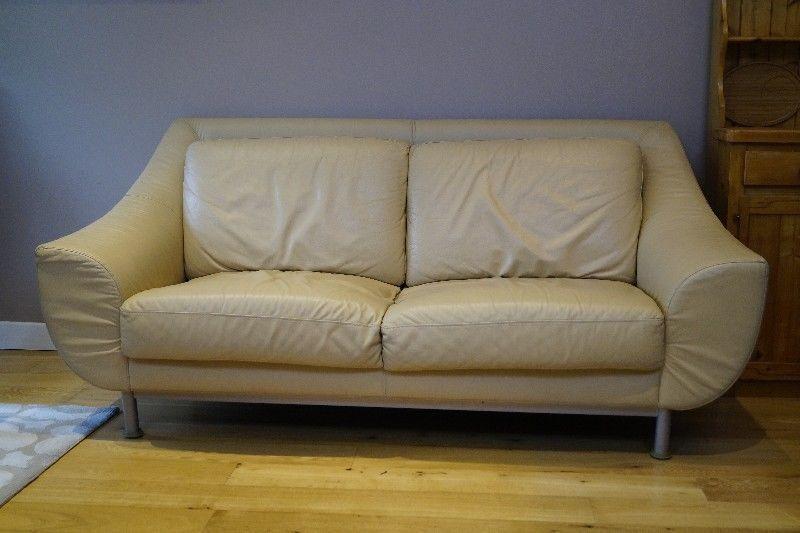 2 & 3 Seater Fine Leather Couches (Nicoletti) - Hand made in Italy