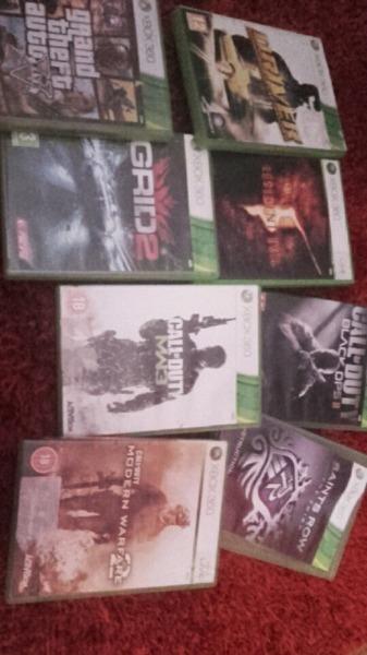 Xbox 360 and a few games and one controller and a 2 day free trail of