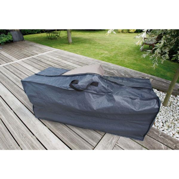 Outdoor Furniture Covers:Nature Cover for Cushion 57 x 128 x 37 cm PE Dark Grey 6030609(SKU403689)