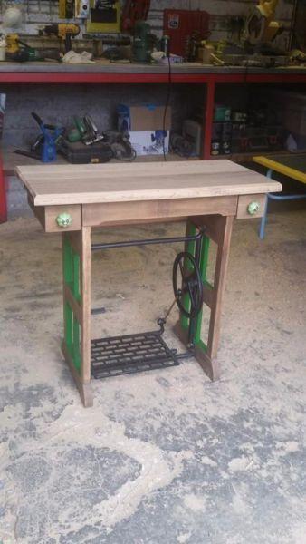 Sewing machine tables