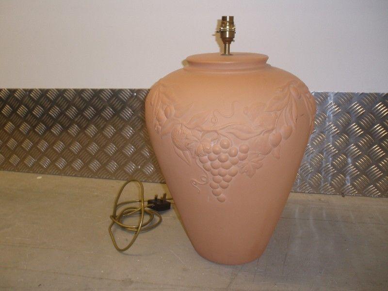 2 large ceramic lamp bases