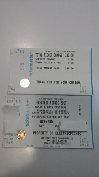 Weekend Camping Electric Picnic Ticket for Sale