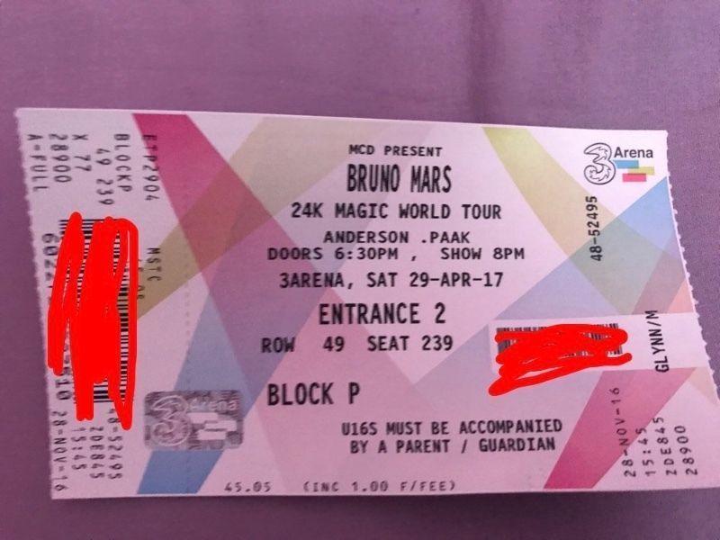 Bruno Mars 3 Arena