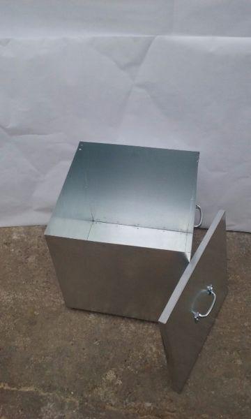 Galvanised Storage Box internal dimensions 40cm Height x 40cm wide x 40 cm wide