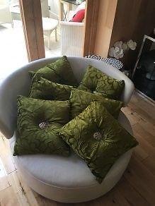 6 Velvet Good Quality Cushions
