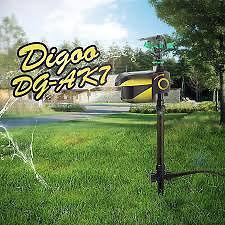 Digoo DG AK7 garden PIR sensor animal repeller solar energy auto rotation water sprinkler