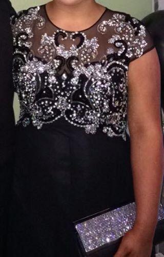Black and Silver Debs dress