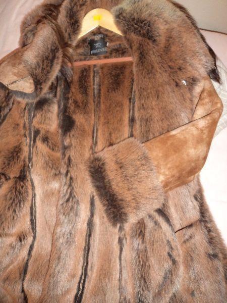 Faux-fir coat, perfect condition