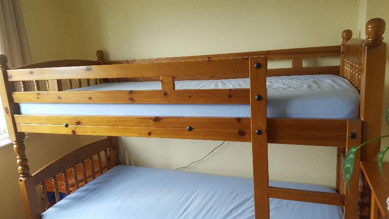 Bunk bed frame for free!!! No mattresses