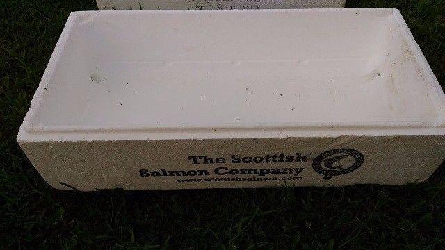 Styrofoam cooler box, 6 Boxes/layers and 5 lids (Stackable)