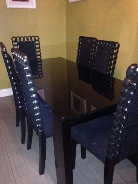 Table and 8 chairs