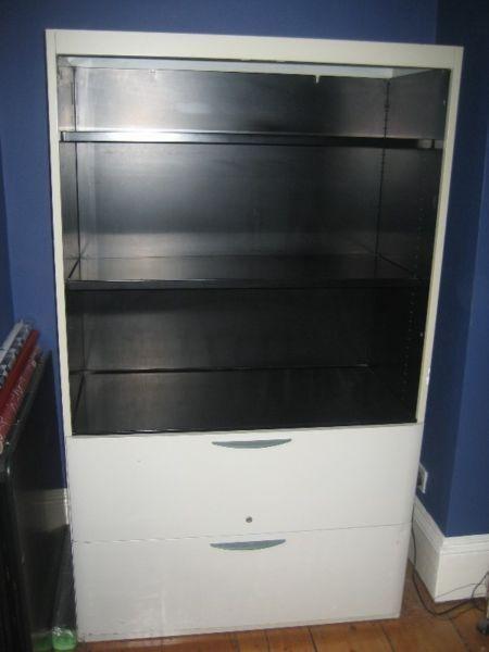Metal Shelving & Filing cabinet