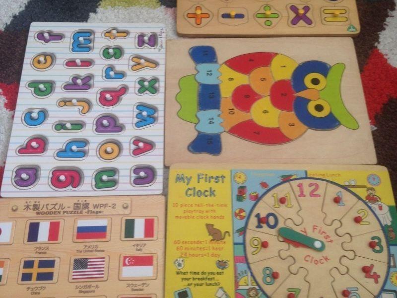 Wooden puzzles educational toys