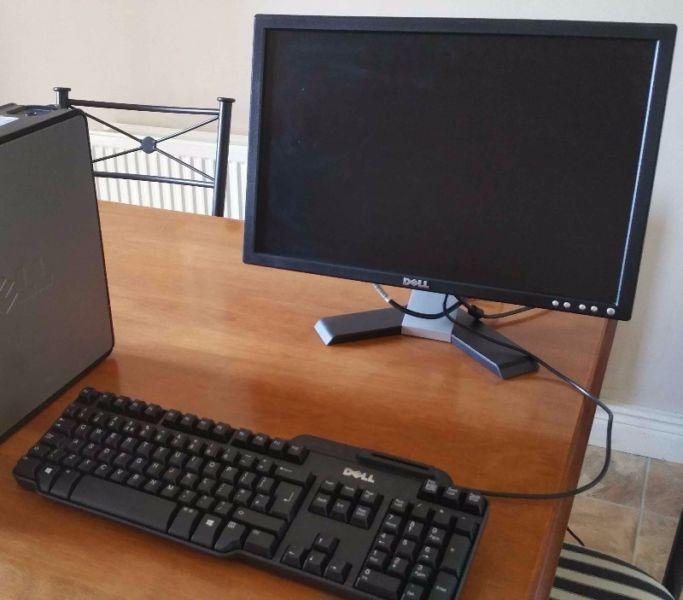 Dell Monitor, keyboard and mouse