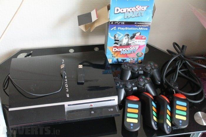 Playstation 3 with many accessories