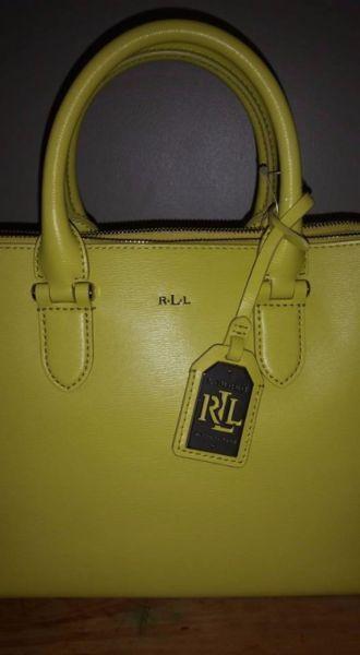 100% Authentic BNWT Ralph Lauren Leather hand bag