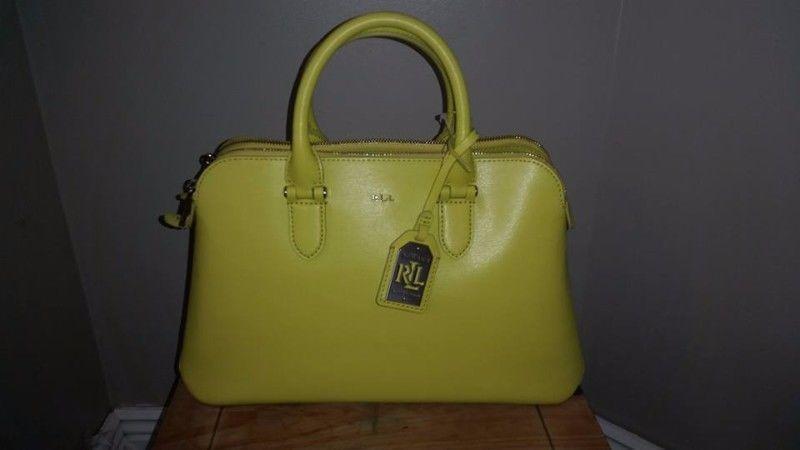 100% Authentic BNWT Ralph Lauren Leather hand bag